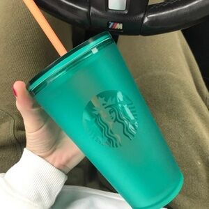 Starbucks teal matte tumbler